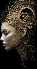 Wall Mural - A close up of a woman