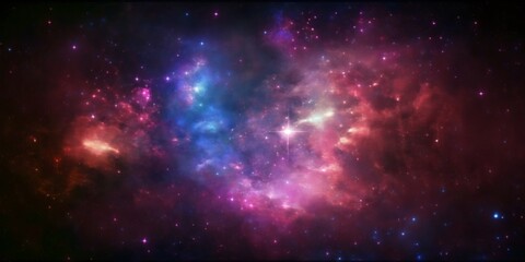 Wall Mural - Abstract colorful space galaxy cloud nebula. Universe science astronomy. Supernova background wallpaper