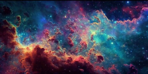 abstract colorful space galaxy cloud nebula. universe science astronomy. supernova background wallpa