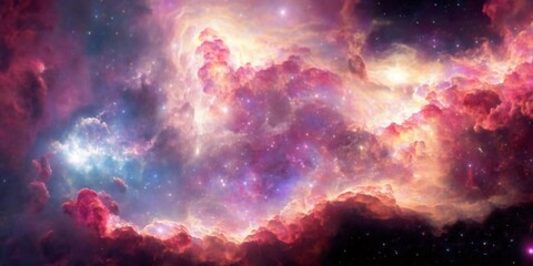 Wall Mural - Abstract colorful space galaxy cloud nebula. Universe science astronomy. Supernova background wallpaper