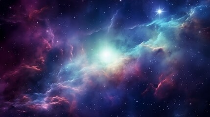 Wall Mural - Abstract colorful space galaxy cloud nebula. Universe science astronomy. Supernova background wallpaper
