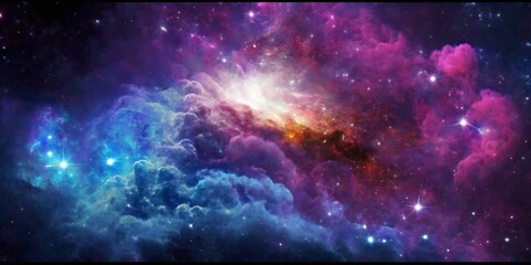 Abstract colorful space galaxy cloud nebula. Universe science astronomy. Supernova background wallpaper