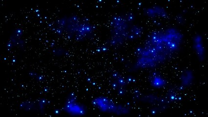 Wall Mural - galaxy sky twinkling light in space with slow zoom swirl shinny stars animation. flight to a spiral 