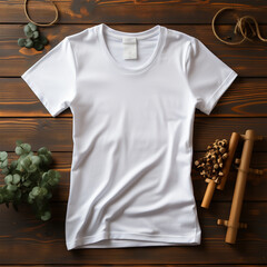 Wall Mural - white t-shirt mockup