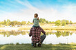 © kieferpix - Father and child enjoying solitude in nature