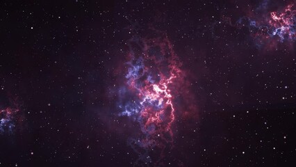 Wall Mural - 4k 3d animation outer space flight to helix nebula deep nebula in space. flying star flare light. un
