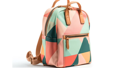 Canvas Print - Backpack, suitcase, satchel, purse travel bags for every journey generated by AI