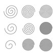 various editable spiral stroke collection