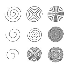 Various Editable Spiral Stroke Collection