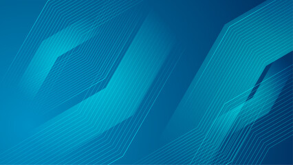 Modern abstract gradient dark navy blue banner background