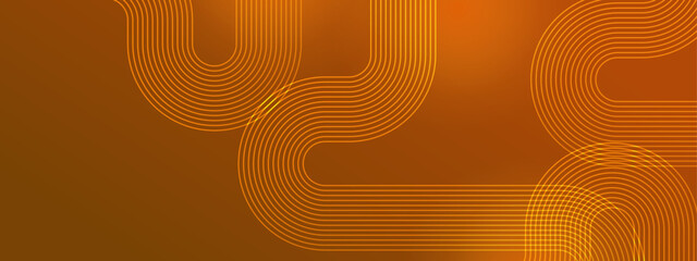 Wall Mural - flowing orange curve shape with soft gradient vector abstract background, relaxing and tranquil art,