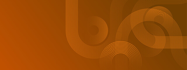 Wall Mural - flowing orange curve shape with soft gradient vector abstract background, relaxing and tranquil art,