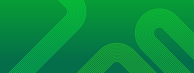 Wall Mural - abstract green vector background with lines.