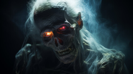 Poster - old man vampire demon of death.