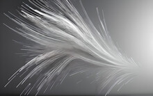 Fantastic Fractal Elegant Abstract Smooth Swoosh Speed Gray Wave.Black And White Beautiful Background Wallpaper.Generative AI
