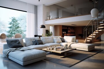 Sticker - Modern living rooms interior