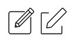 © zo3listic - Edit icon vector. edit document sign and symbol. pencil