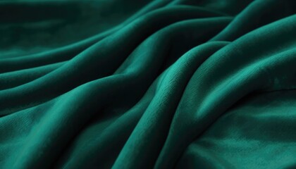 luxurious and refined emerald green velvet texture background, silk, satin, fabric, textile, texture