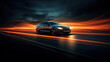 © Sasint - Light motion background with car silhouette