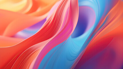 Wall Mural - colorful background with waves in harmonious motion