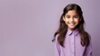 © Robert Kneschke - Indian pre-teen, black hair, lilac theme