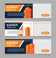 Wall Mural - urban planning web banner design template. city prosperity. vector flyer with text space. advertisin