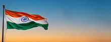 Indian Flag With Clear Background  - AI-Generated 