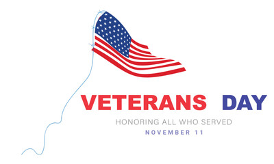 Wall Mural - Veterans day. background, banner, card, poster, template. Vector illustration.