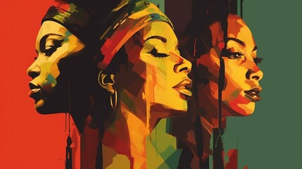 Wall Mural - Black History Month, Generative ai