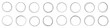 © vectorsanta - Hand drawn circle line sketch set illustration. Art design round circular scribble doodle. Pencil or pen graffiti bubble or ball draft. Vector circular scribble doodle round circles for message