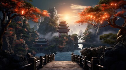 Canvas Print - the world of martial arts fantasy