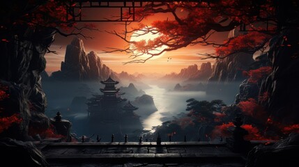 Canvas Print - the world of martial arts fantasy