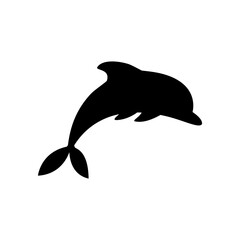 Wall Mural - dolphin icon vector. fish illustration sign. killer whale symbol. sea ​​life logo.