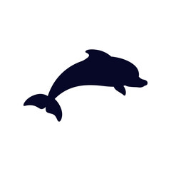 Wall Mural - dolphin icon vector. fish illustration sign. killer whale symbol. sea ​​life logo.