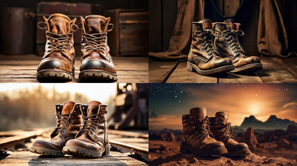 Wall Mural - boots