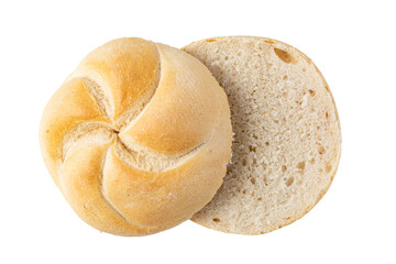 Wall Mural - Tasty fresh bun isolated. png file