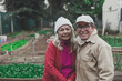 © juanealvarez - 70+ couple smiling, happy, looking at the camera