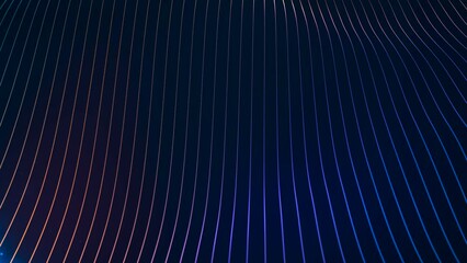 Wall Mural - abstract colorful futuristic wave lines animation background, 4k seamless loop backdrop video as tec