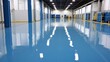 © bannafarsai - Genarative AI floor with self-leveling epoxy resin in industrial