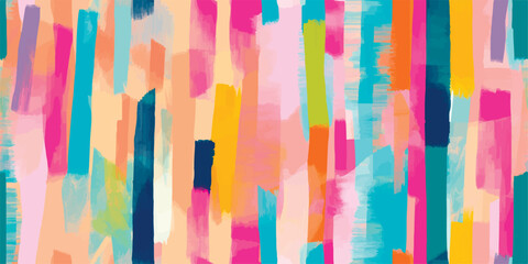 Hand drawn modern artistic stripes collage print. Unique exotic abstract contemporary seamless pattern