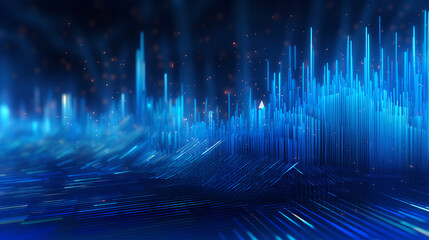 Abstract futuristic technology background. Modern hi-tech, science, futuristic technology concept. complexity and data flood of modern digital age