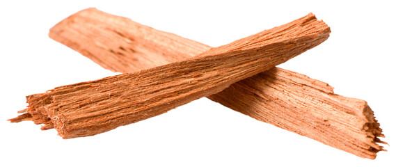 Poster - Red sandalwood sticks isolated on white background.