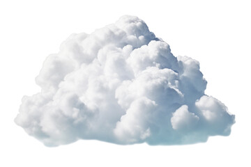 white cloud isolated on white