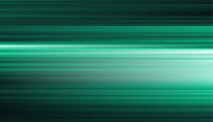 Abstract green defocused horizontal background with horizontal smooth blurred lines.