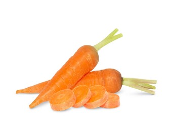 Wall Mural - Carrot isolated on white background