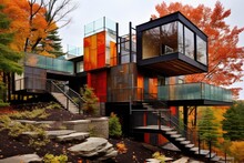 The House Located In Port Sydney, Ontario, Canada Is Called Fall House.