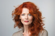 © Keitma - Portrait of mature senior lady with redhead hair