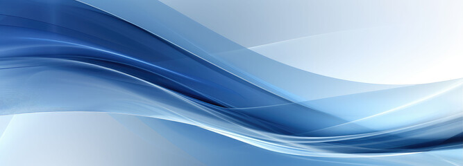 Poster - Wide blue curve gradient technology sci-fi material background