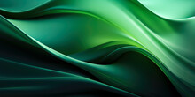 Colorful Abstract Green Twisting Background.