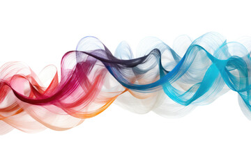 Wall Mural - abstract futuristic background, isolated on a transparent background, generative ai